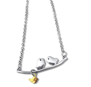Baby Bird Charm Family Necklace