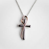 Heart Cross Pendant Necklace